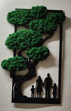 Бонсай дерево с мхом мохом хроботек любой конфигурации семейства 70х46 см.