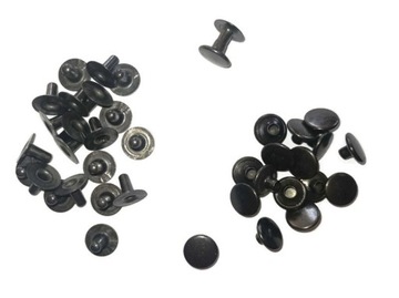 Nity kaletnicze dwustronne -10mm CZARNE 100 SZTUK
