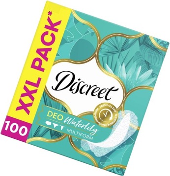 Wkładki higieniczne DISCREET Multiform Waterlilly 100 sztuk
