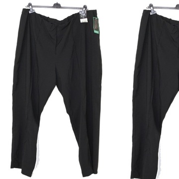 t1 BM Eleganckie Damskie Czarne Spodnie w Gumkę Kant 50/52 5XL/6XL