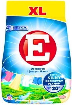E 3 kg 50 prań proszek do prania białego i jasnych tkanin