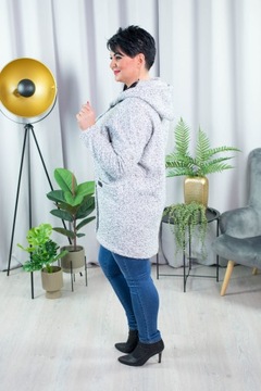 Пальто оверсайз Bukla Pepper Salt большого размера 4XL