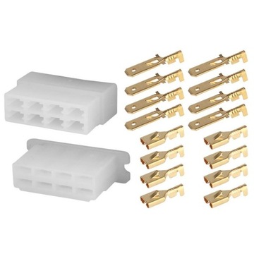 ZŁĄCZE ELEKTRYCZNE KOSTKA 8 PIN WTYK GNIAZDO KONEKTORY OK8 JEDNOKROTNE