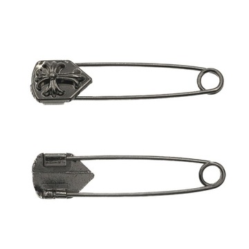 Agrafka ozdobna elegancka 6cm ciemny nikiel ZBA-020