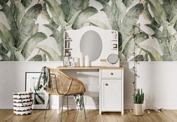 STORY 01 письменный стол белый с удлинением, дуб наш