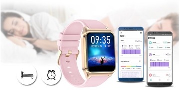 SMARTWATCH DAMSKI ROZMOWY TERMOMETR MENU PL GRAWER