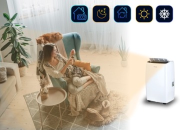 THUNDER 4,1 кВт Wi-Fi портативный кондиционер + рукав