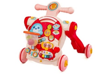 ИНТЕРАКТИВНЫЙ СТОЛ BIKE PUSH RIDER 4В1 РОЗОВЫЙ