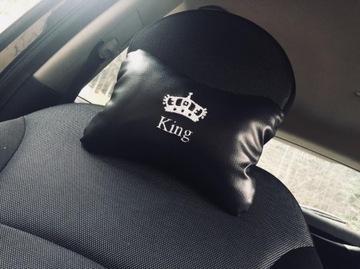 Poduszka zagłówek kość do auta! 2szt! Twoje Logo!