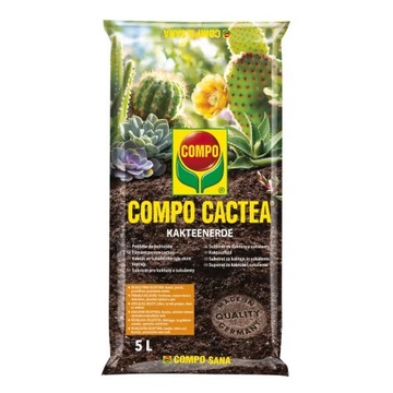 ПОЧВА ДЛЯ КАКТИЙ И СУКУЛЕНТОВ 5л субстрат COMPO