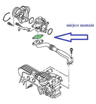 Zaślepka EGR 1.9 2.0 TDi VW Jetta Touran Vento T5