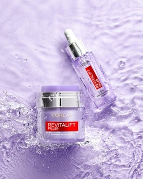 Набор кремов для лица LOREAL Revitalift Filler, 2x сыворотка с гиалуроновой кислотой