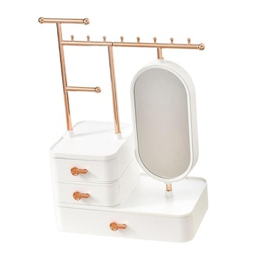 Pudełko do przechowywania kosmetyków z materiałami