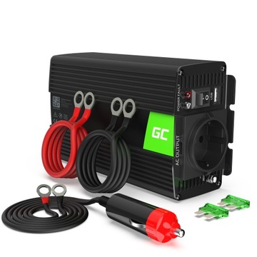 Przetwornica samochodowa Green Cell 24V 300W 600W Czysty Sinus USB do tira