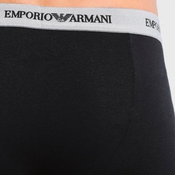3x Emporio Armani zestaw czarne bokserki męskie komplet CC717-00120 L