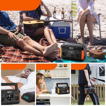 Power Bank generator słoneczny FlashFish 1000W 140400mAh+panel słoneczny