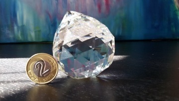 ХРУСТАЛЬ, ХРУСТАЛЬНЫЙ ШАР, КУЛОН, 5 СМ