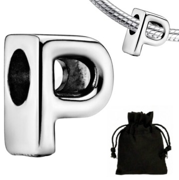 CHARMS ZAWIESZKA LITERA P LITERKA + WORECZEK