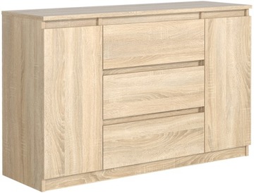 KOMODA 2D 3S 120CM DĄB SONOMA