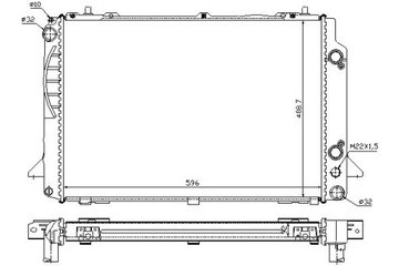 NISSENS 60467A Радиатор системы охлаждения двигателя