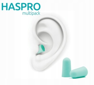 Беруши для сна/работы мягкие пенопластовые пробки Haspro 10 пар мята
