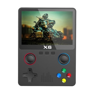 X6 przenośna gra wideo Consolas 3.5 Cal ekran IPS 3D symulator LINUX
