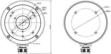 Черная монтажная коробка Hikvision DS-1280ZJ-S черный кронштейн для камеры