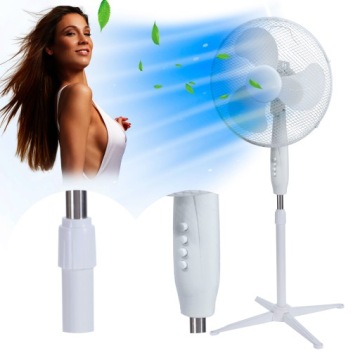 WIATRAK WENTYLATOR PODŁOGOWY STOJĄCY MOCNY BIAŁY 3 tryby