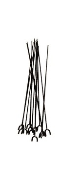 Solidne kije/widełki 110cm z końcami nierdzewnymi!