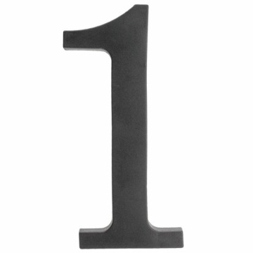 Cyfra 1 wys.18 cm plastikowa czarna