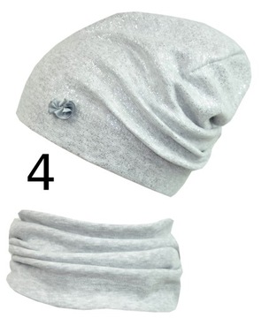 KOMPLET czapka i komin WIOSNA/JESIEŃ *kolory* 3-5L