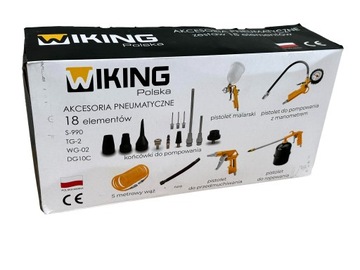 Набор пневмоинструмента для компрессора, 18 шт.