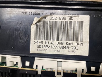 BUDÍKY PŘÍSTROJOVÁ DESKA CITROEN C5 02-05R 9635289280 1.8 2.0 BENZÍN 2.0HDI EU