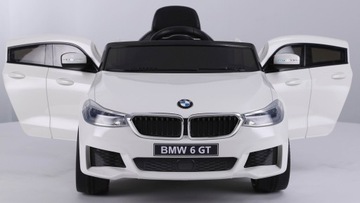 BMW 6 GT Автомобиль на аккумуляторе Белый + Пульт дистанционного управления + Свободный запуск + EVA + Сиденья + Светодиоды