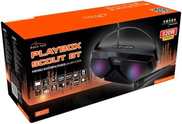 Портативная Bluetooth-колонка MediaTech SCOUT MP3 СТРОИТЕЛЬНОЕ РАДИО FM МИКРОФОН