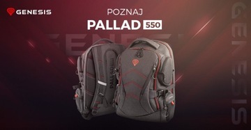 РЮКЗАК ДЛЯ НОУТБУКА GENESIS PALLAD 550 17,3 ДЮЙМА, ЧЕРНЫЙ