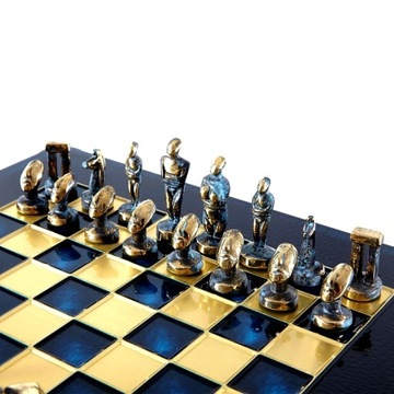 Эксклюзивные кикладские шахматы 28х28см, S22B -GD