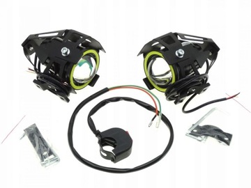 HALOGENY LAMPY SOCZEWKOWE MOTOCYKLOWE ORING LED