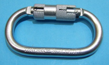 СТРАХОВАЯ ВЕРЕВКА 1 М + 2 АВТОМАТИЧЕСКИХ КАРАБИНА