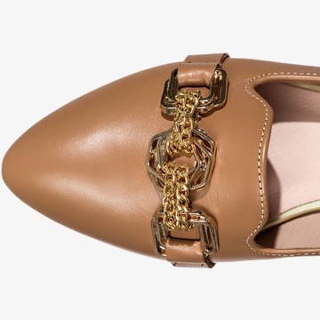 ЖЕНСКИЕ КОЖАНЫЕ ТУФЛИ С ДЕКОРАЦИЕЙ PL r 37