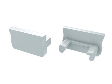 Zaślepka boczna Biała Basic do profili zewnętrznych typ A - bez otworu