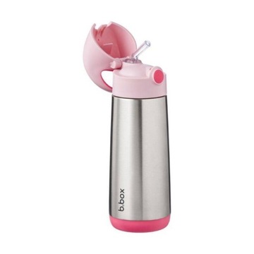 Термобутылка B.box - детская бутылочка для воды с трубочкой 500 мл Flamingo Fizz