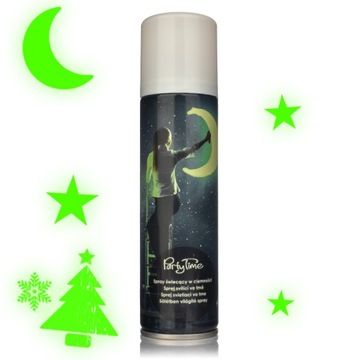 Partytime Spray świecący w ciemności 150ml OZDOBNY
