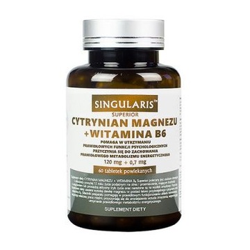 SINGULARIS CYTRYNIAN MAGNEZU + Witamina B6 60 tab