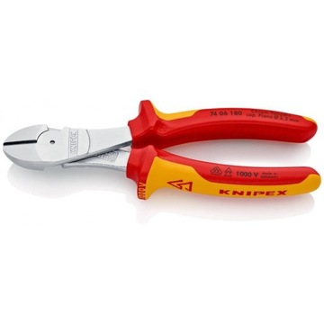 KNIPEX SZCZYPCE TNĄCE BOCZNE 180MM 74 06 180