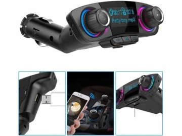 FM-ПЕРЕДАТЧИК BLUETOOTH USB 5.0 МНОГОФУНКЦИОНАЛЬНЫЙ 8 В 1