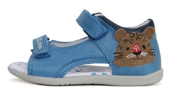 buty Skórzane sandały chłopięce sandałki DD step r. 22 LEKKIE elastyczne