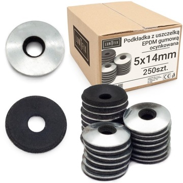 PODKŁADKA Z USZCZELKĄ EPDM GUMOWĄ 5 x 14 mm 250szt