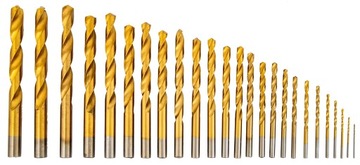 НАБОР СВЕРЛ ТИТАНОВЫЕ СВЕРЛА ПО МЕТАЛЛУ HSS СТАЛЬ 1-13MM 25 EL