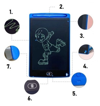 ГРАФИЧЕСКИЙ ПЛАНШЕТ ДЕТСКИЙ ДЛЯ РИСОВАНИЯ, 12 ДЮЙМОВ